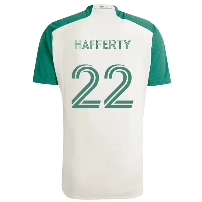 Danxen Kinder Joe Hafferty #22 Braune Farben Grün Auswärtstrikot Trikot 2024/25 T-Shirt Schweiz