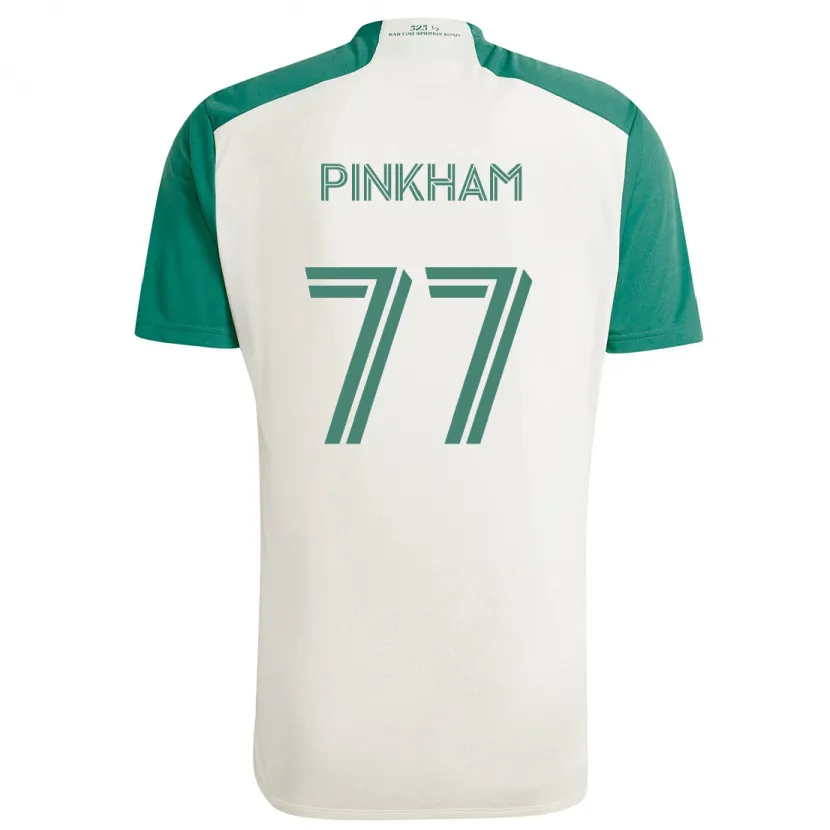 Danxen Kinder Chris Pinkham #77 Braune Farben Grün Auswärtstrikot Trikot 2024/25 T-Shirt Schweiz