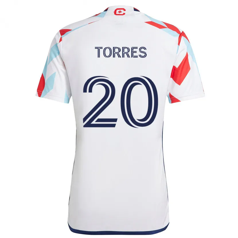 Danxen Kinder Jairo Torres #20 Weiß Rot Blau Auswärtstrikot Trikot 2024/25 T-Shirt Schweiz