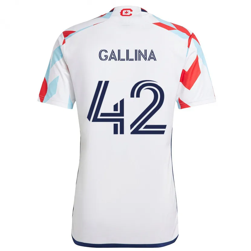 Danxen Kinder Henrique Gallina #42 Weiß Rot Blau Auswärtstrikot Trikot 2024/25 T-Shirt Schweiz