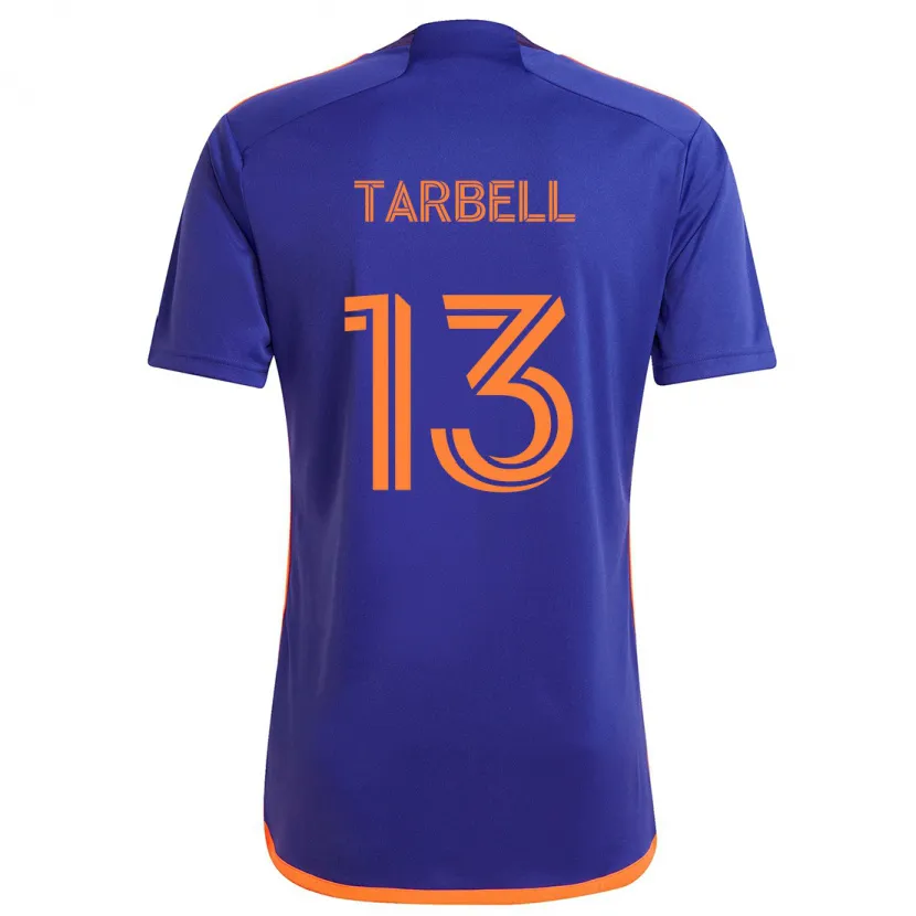 Danxen Kinder Andrew Tarbell #13 Lila Orange Auswärtstrikot Trikot 2024/25 T-Shirt Schweiz