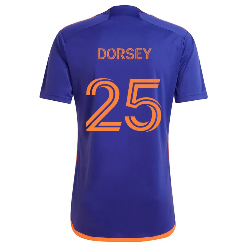 Danxen Kinder Griffin Dorsey #25 Lila Orange Auswärtstrikot Trikot 2024/25 T-Shirt Schweiz