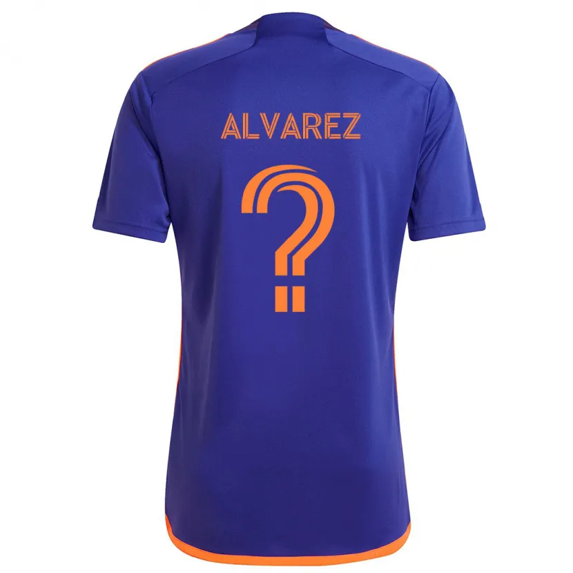 Danxen Kinder Gianmarco Alvarez #0 Lila Orange Auswärtstrikot Trikot 2024/25 T-Shirt Schweiz