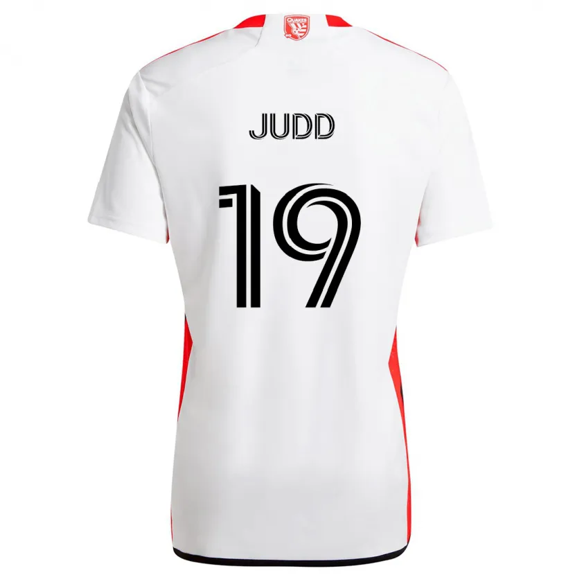 Danxen Kinder Preston Judd #19 Weiß Rot Auswärtstrikot Trikot 2024/25 T-Shirt Schweiz