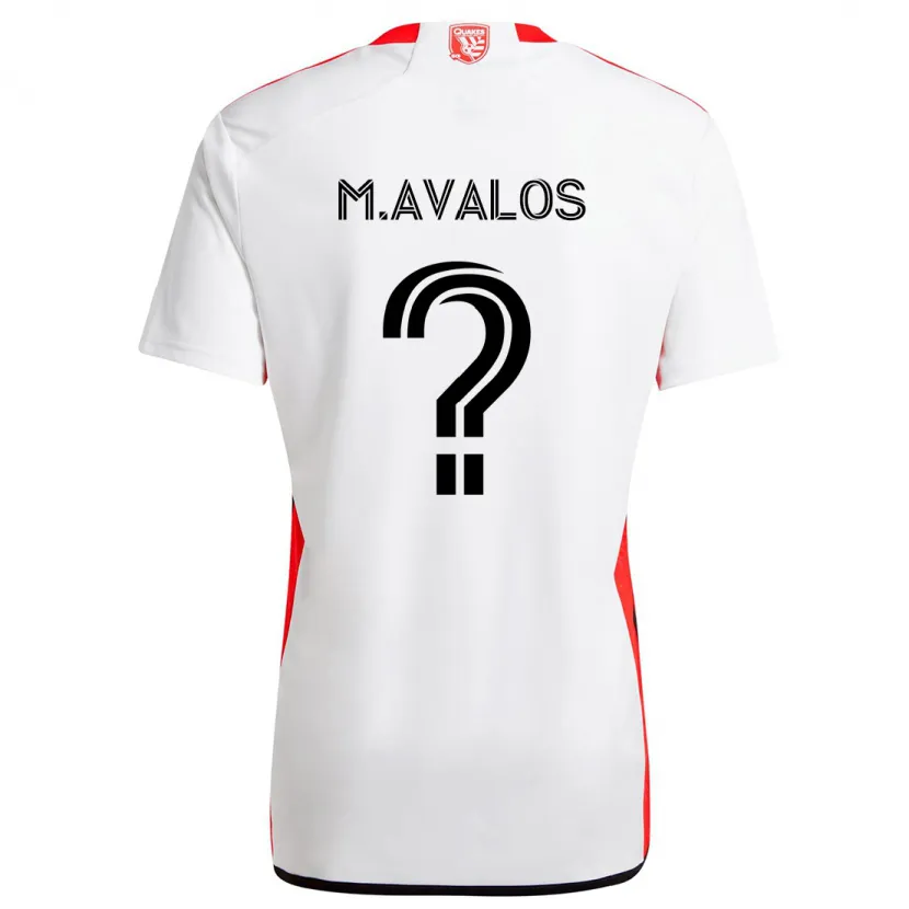 Danxen Kinder Marcelo Avalos #0 Weiß Rot Auswärtstrikot Trikot 2024/25 T-Shirt Schweiz