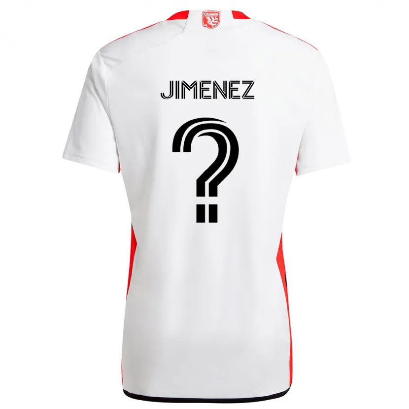 Danxen Kinder Kevin Jimenez #0 Weiß Rot Auswärtstrikot Trikot 2024/25 T-Shirt Schweiz