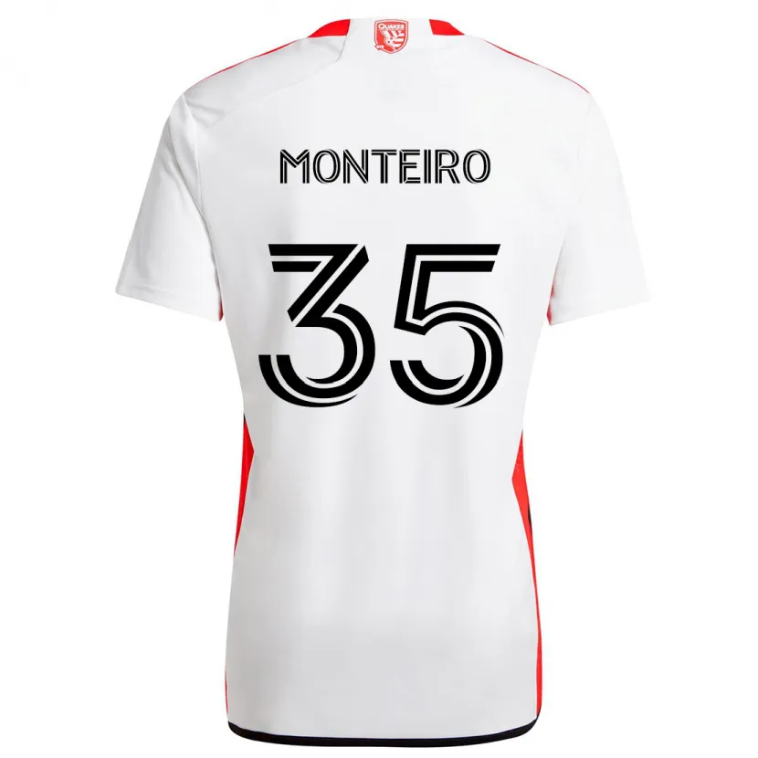 Danxen Kinder Jamiro Monteiro #35 Weiß Rot Auswärtstrikot Trikot 2024/25 T-Shirt Schweiz