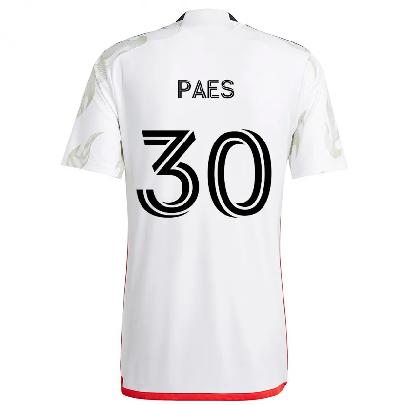 Danxen Kinder Maarten Paes #30 Weiß Rot Schwarz Auswärtstrikot Trikot 2024/25 T-Shirt Schweiz