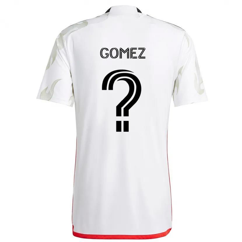 Danxen Kinder Victor Gomez #0 Weiß Rot Schwarz Auswärtstrikot Trikot 2024/25 T-Shirt Schweiz