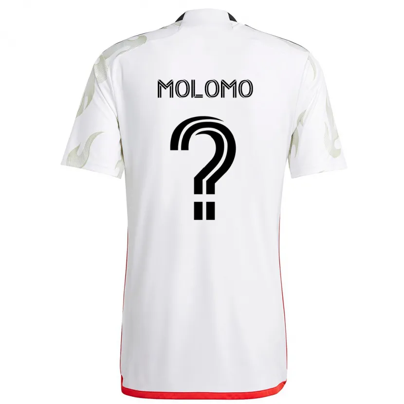 Danxen Kinder Zach Molomo #0 Weiß Rot Schwarz Auswärtstrikot Trikot 2024/25 T-Shirt Schweiz