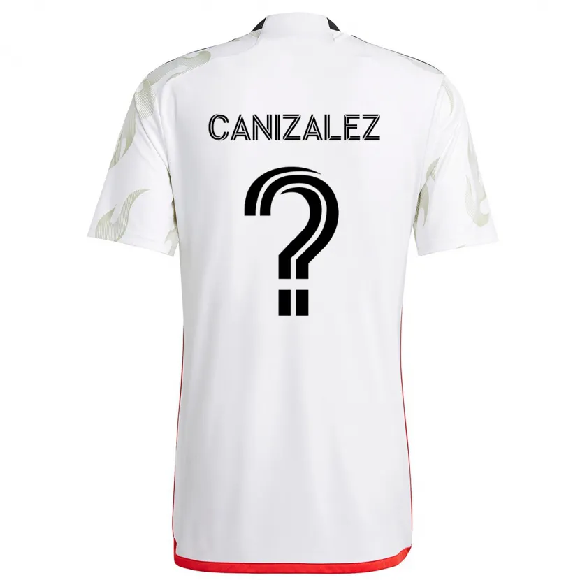 Danxen Kinder Henry Canizalez #0 Weiß Rot Schwarz Auswärtstrikot Trikot 2024/25 T-Shirt Schweiz