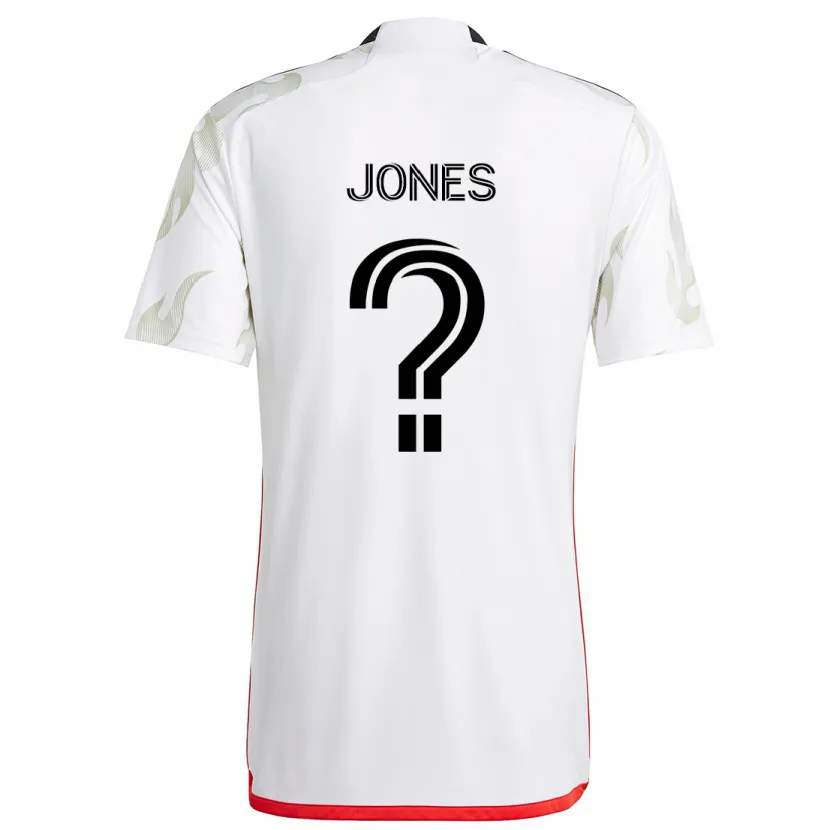 Danxen Kinder Jordan Jones #0 Weiß Rot Schwarz Auswärtstrikot Trikot 2024/25 T-Shirt Schweiz