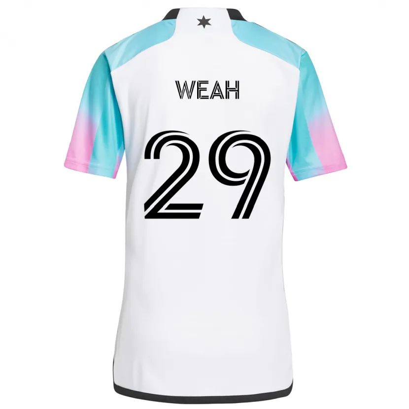 Danxen Kinder Patrick Weah #29 Weiß Blau Schwarz Auswärtstrikot Trikot 2024/25 T-Shirt Schweiz