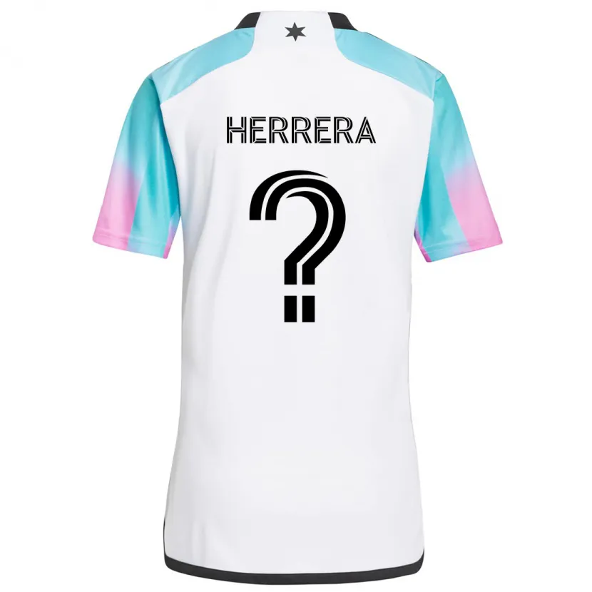 Danxen Kinder Oscar Herrera #0 Weiß Blau Schwarz Auswärtstrikot Trikot 2024/25 T-Shirt Schweiz