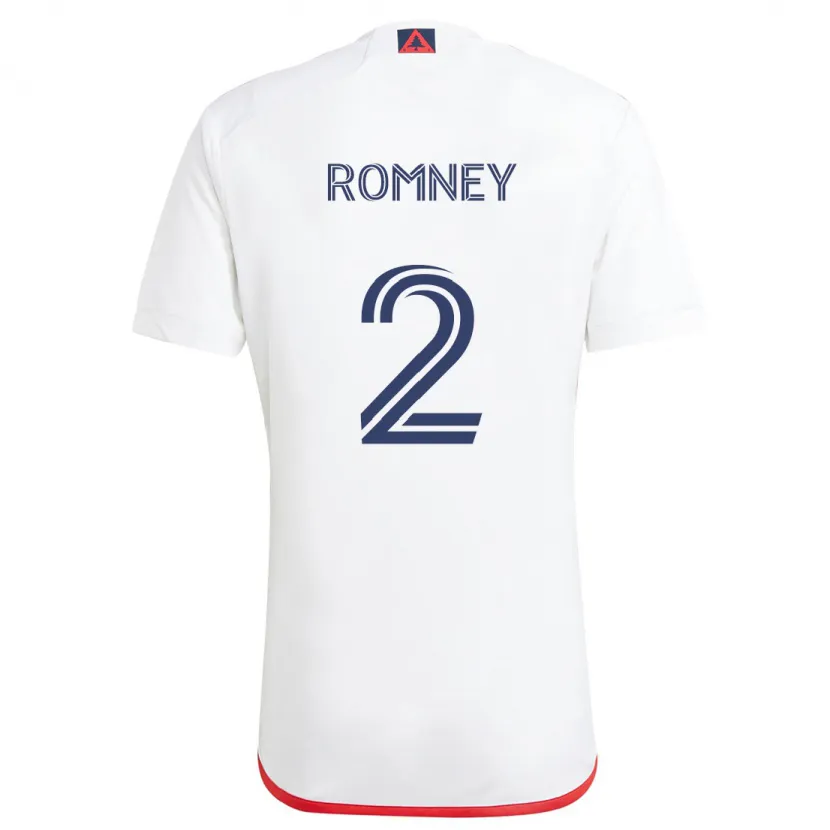 Danxen Kinder Dave Romney #2 Weiß Rot Auswärtstrikot Trikot 2024/25 T-Shirt Schweiz