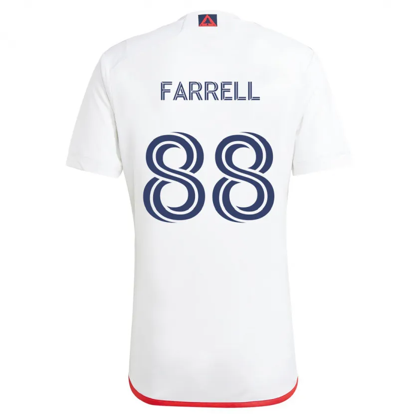 Danxen Kinder Andrew Farrell #88 Weiß Rot Auswärtstrikot Trikot 2024/25 T-Shirt Schweiz