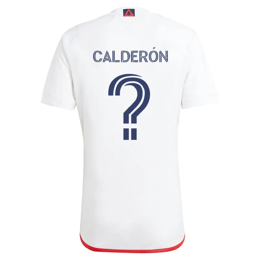 Danxen Kinder Gio Calderón #0 Weiß Rot Auswärtstrikot Trikot 2024/25 T-Shirt Schweiz