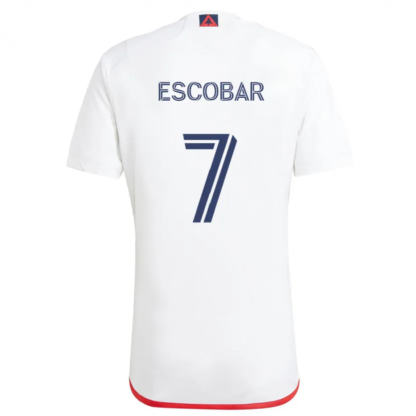 Danxen Kinder Olger Escobar #7 Weiß Rot Auswärtstrikot Trikot 2024/25 T-Shirt Schweiz