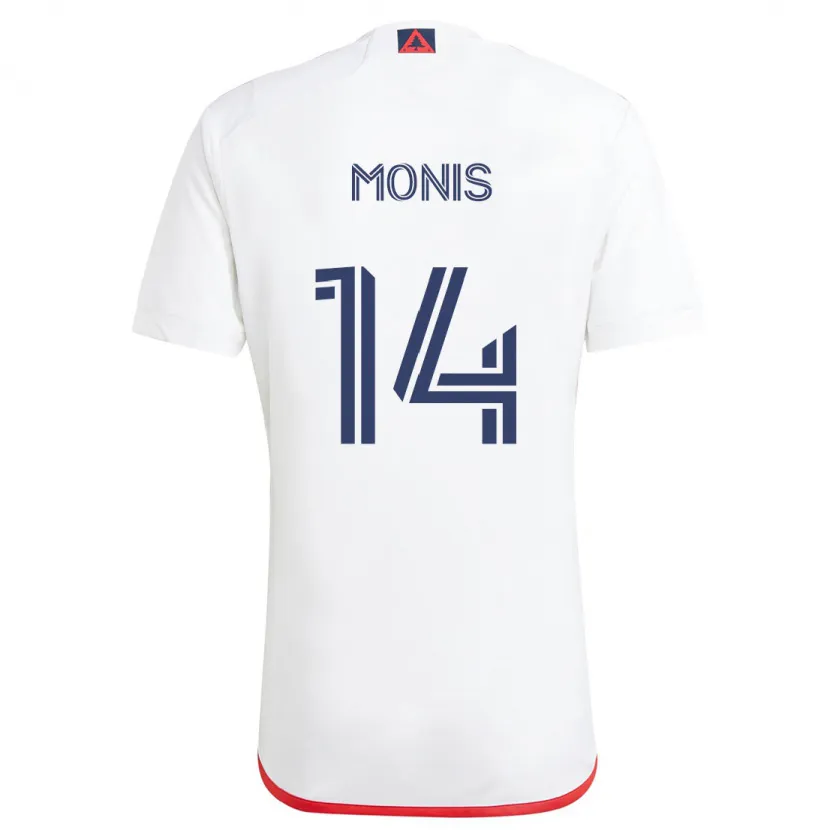 Danxen Kinder Alex Monis #14 Weiß Rot Auswärtstrikot Trikot 2024/25 T-Shirt Schweiz