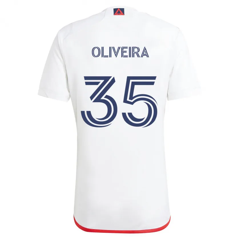 Danxen Kinder Cristiano Oliveira #35 Weiß Rot Auswärtstrikot Trikot 2024/25 T-Shirt Schweiz