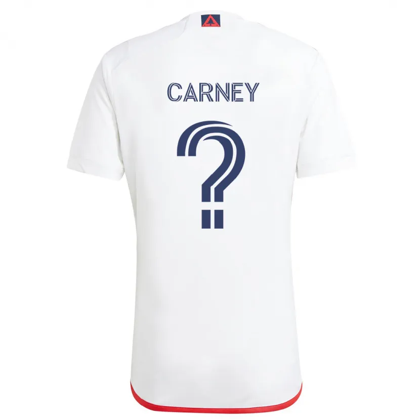 Danxen Kinder Ryan Carney #0 Weiß Rot Auswärtstrikot Trikot 2024/25 T-Shirt Schweiz