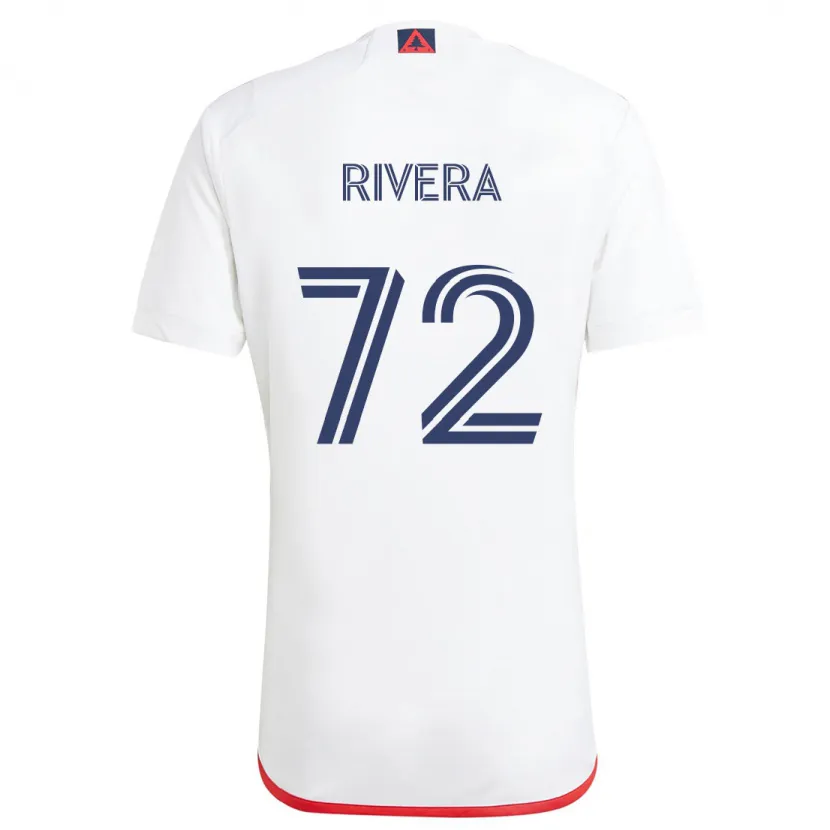 Danxen Kinder Damián Rivera #72 Weiß Rot Auswärtstrikot Trikot 2024/25 T-Shirt Schweiz