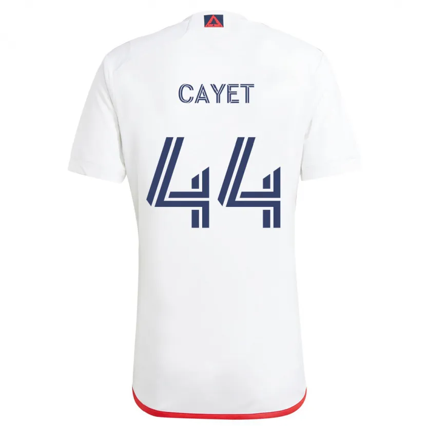 Danxen Kinder Pierre Cayet #44 Weiß Rot Auswärtstrikot Trikot 2024/25 T-Shirt Schweiz