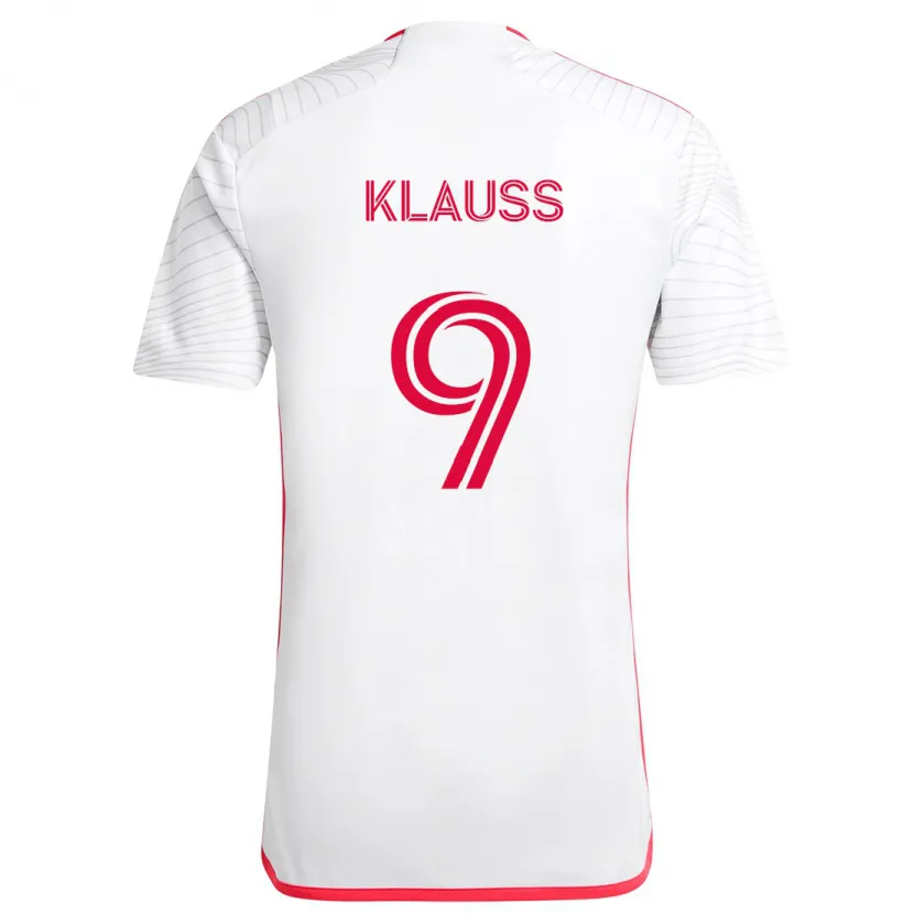 Danxen Kinder João Klauss #9 Weiß Rot Auswärtstrikot Trikot 2024/25 T-Shirt Schweiz