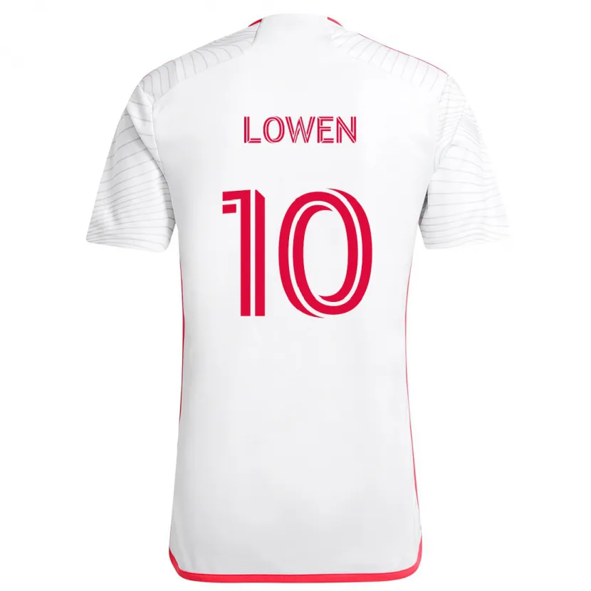 Danxen Kinder Eduard Löwen #10 Weiß Rot Auswärtstrikot Trikot 2024/25 T-Shirt Schweiz