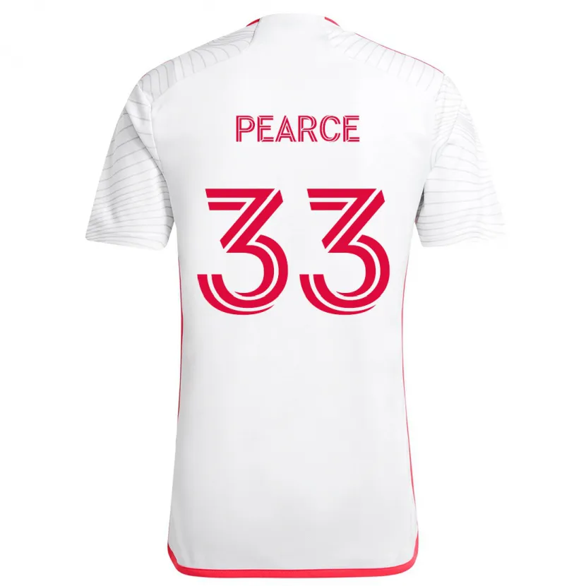 Danxen Kinder Tyson Pearce #33 Weiß Rot Auswärtstrikot Trikot 2024/25 T-Shirt Schweiz