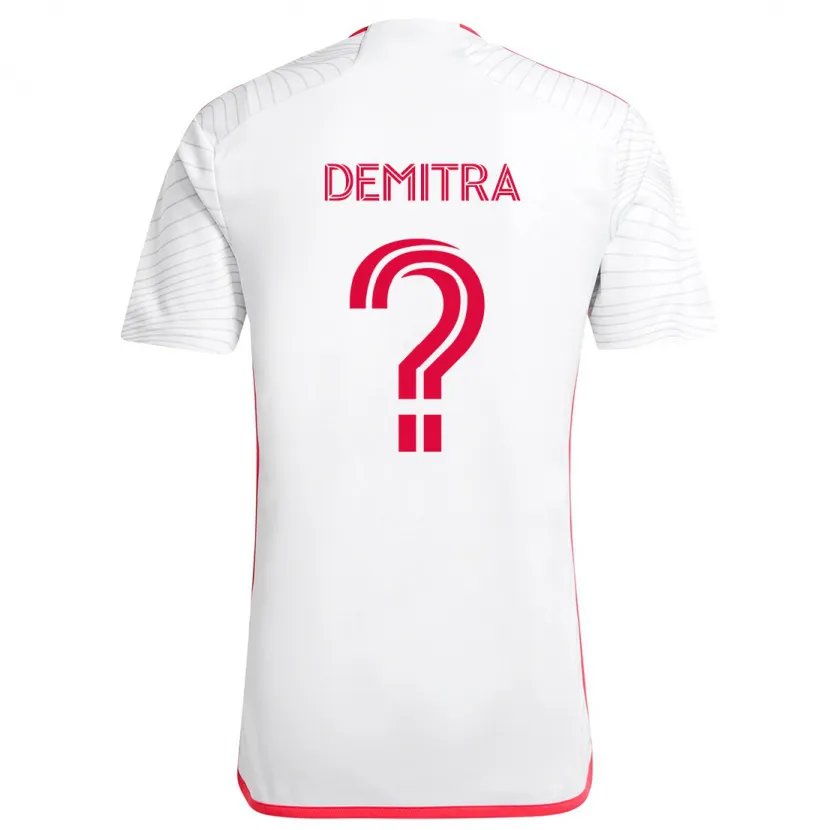 Danxen Kinder Lucas Demitra #0 Weiß Rot Auswärtstrikot Trikot 2024/25 T-Shirt Schweiz