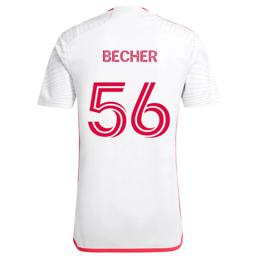 Danxen Kinder Ryan Becher #56 Weiß Rot Auswärtstrikot Trikot 2024/25 T-Shirt Schweiz