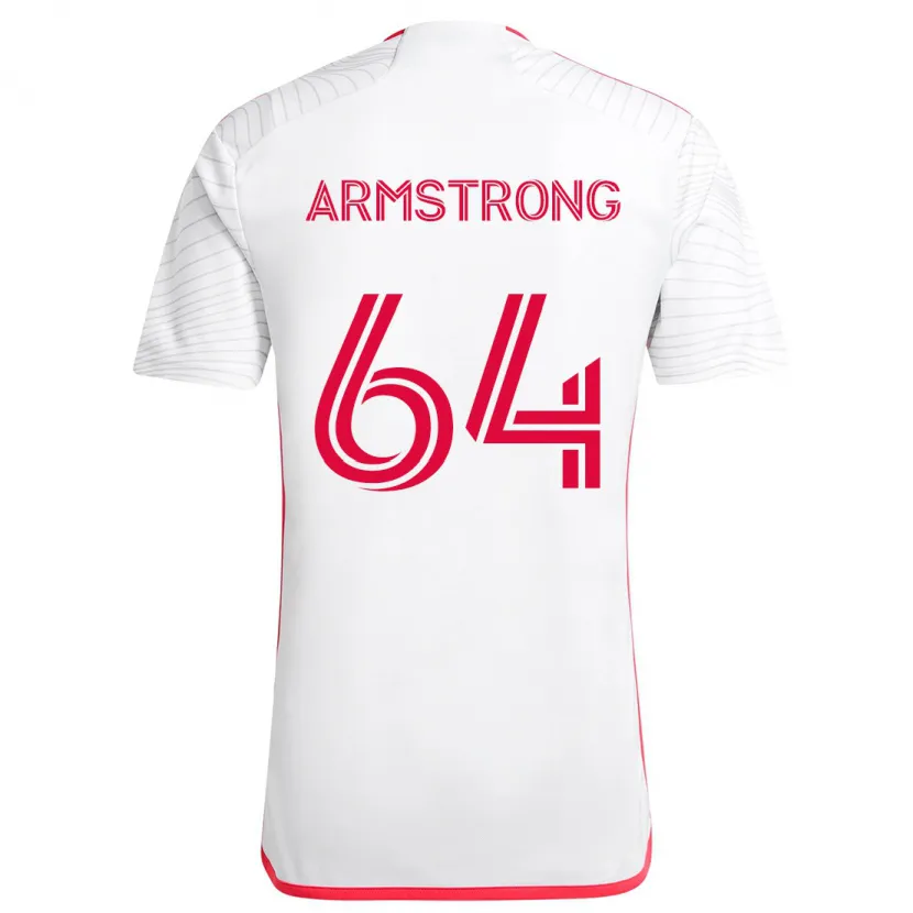 Danxen Kinder Dida Armstrong #64 Weiß Rot Auswärtstrikot Trikot 2024/25 T-Shirt Schweiz