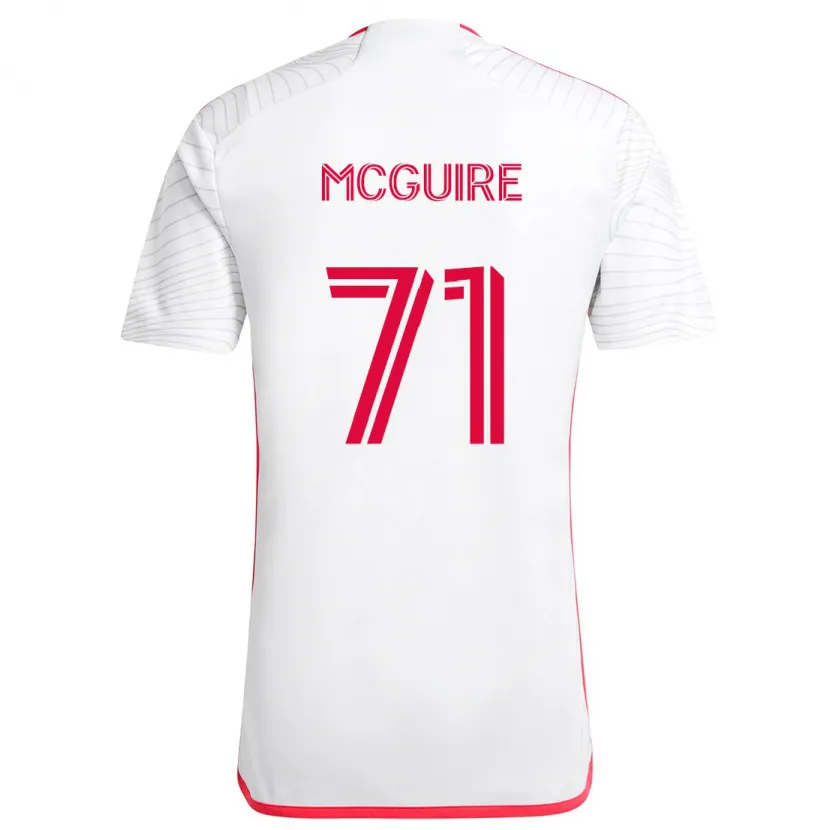 Danxen Kinder Nolan Mcguire #71 Weiß Rot Auswärtstrikot Trikot 2024/25 T-Shirt Schweiz