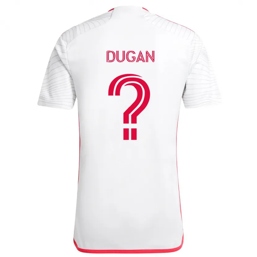 Danxen Kinder Ryan Dugan #0 Weiß Rot Auswärtstrikot Trikot 2024/25 T-Shirt Schweiz