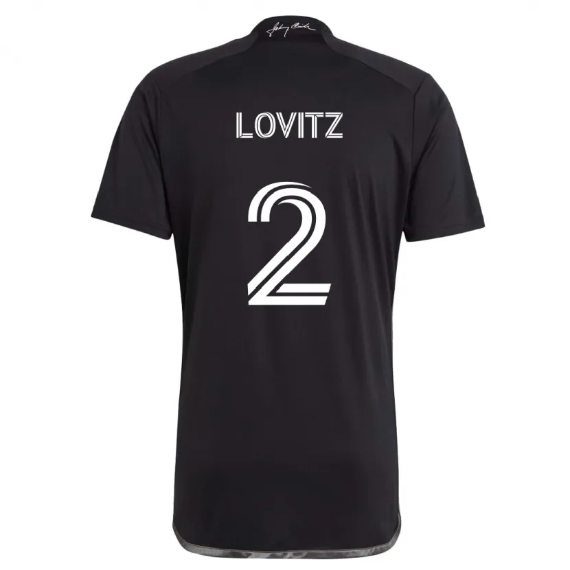 Danxen Kinder Daniel Lovitz #2 Schwarz Auswärtstrikot Trikot 2024/25 T-Shirt Schweiz