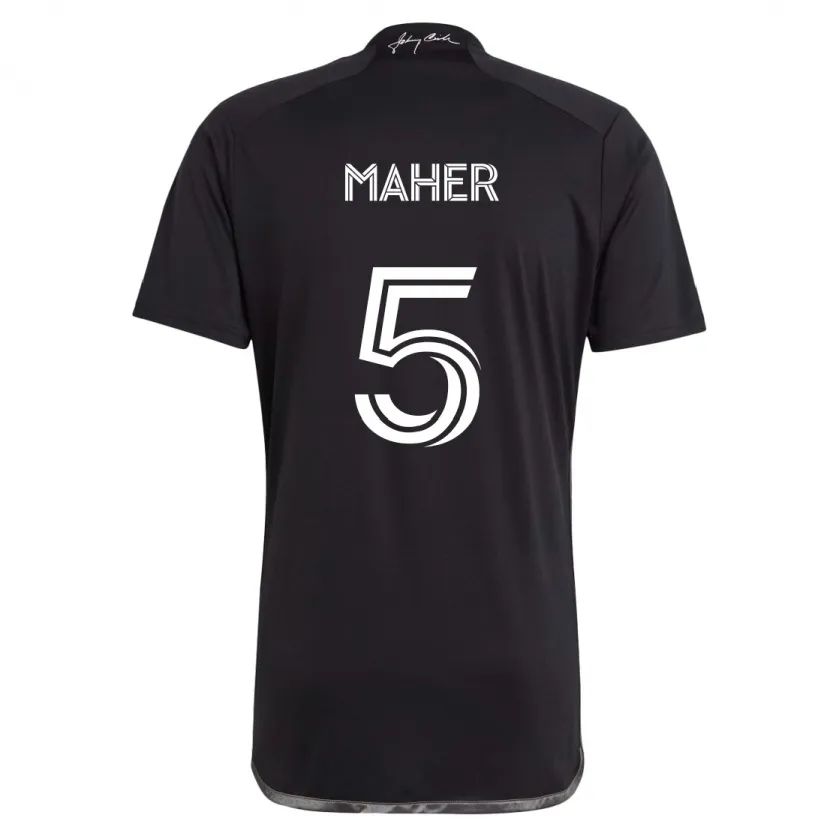 Danxen Kinder Jack Maher #5 Schwarz Auswärtstrikot Trikot 2024/25 T-Shirt Schweiz