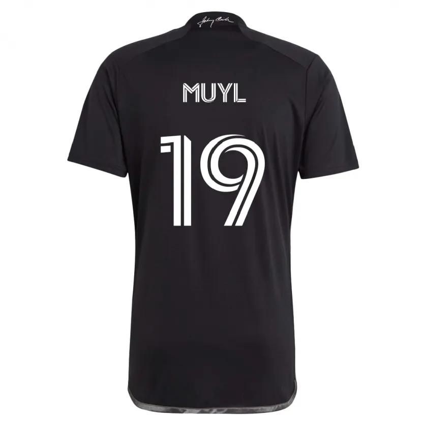 Danxen Kinder Alex Muyl #19 Schwarz Auswärtstrikot Trikot 2024/25 T-Shirt Schweiz