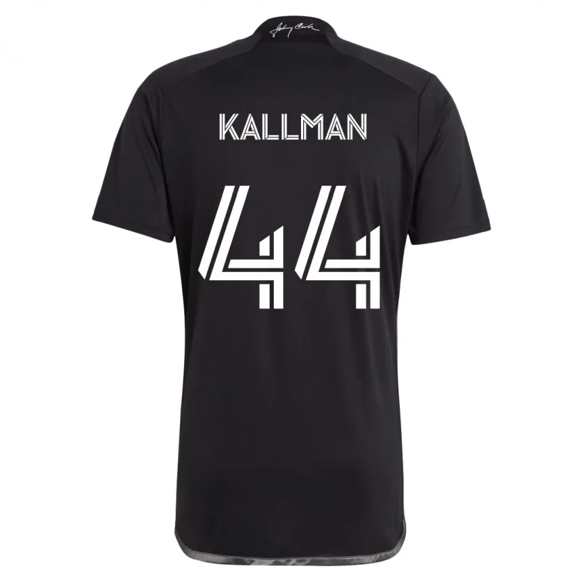 Danxen Kinder Brent Kallman #44 Schwarz Auswärtstrikot Trikot 2024/25 T-Shirt Schweiz