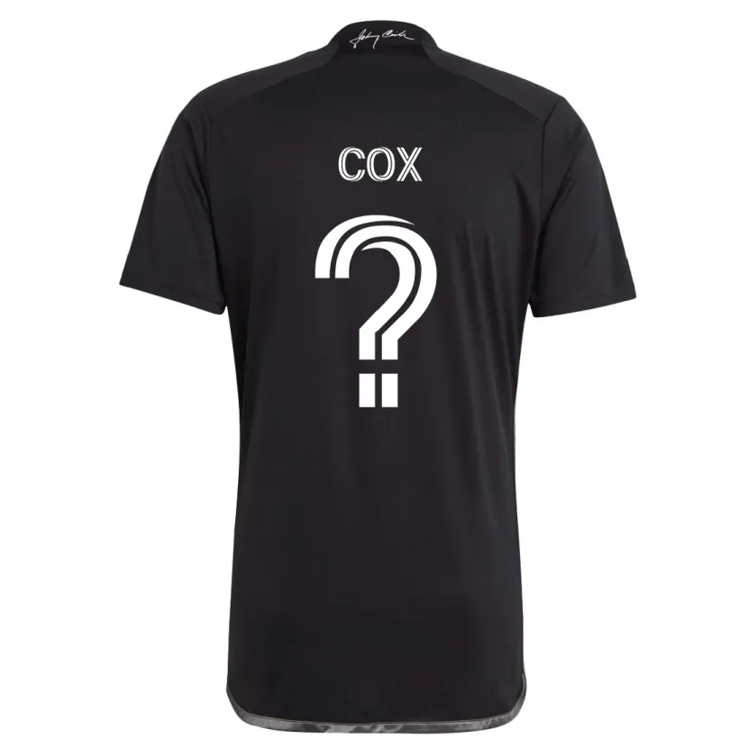 Danxen Kinder Justin Cox #0 Schwarz Auswärtstrikot Trikot 2024/25 T-Shirt Schweiz