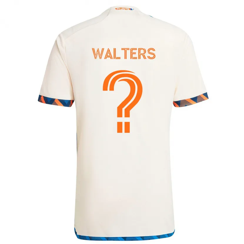 Danxen Kinder Paul Walters #0 Weiß Orange Auswärtstrikot Trikot 2024/25 T-Shirt Schweiz