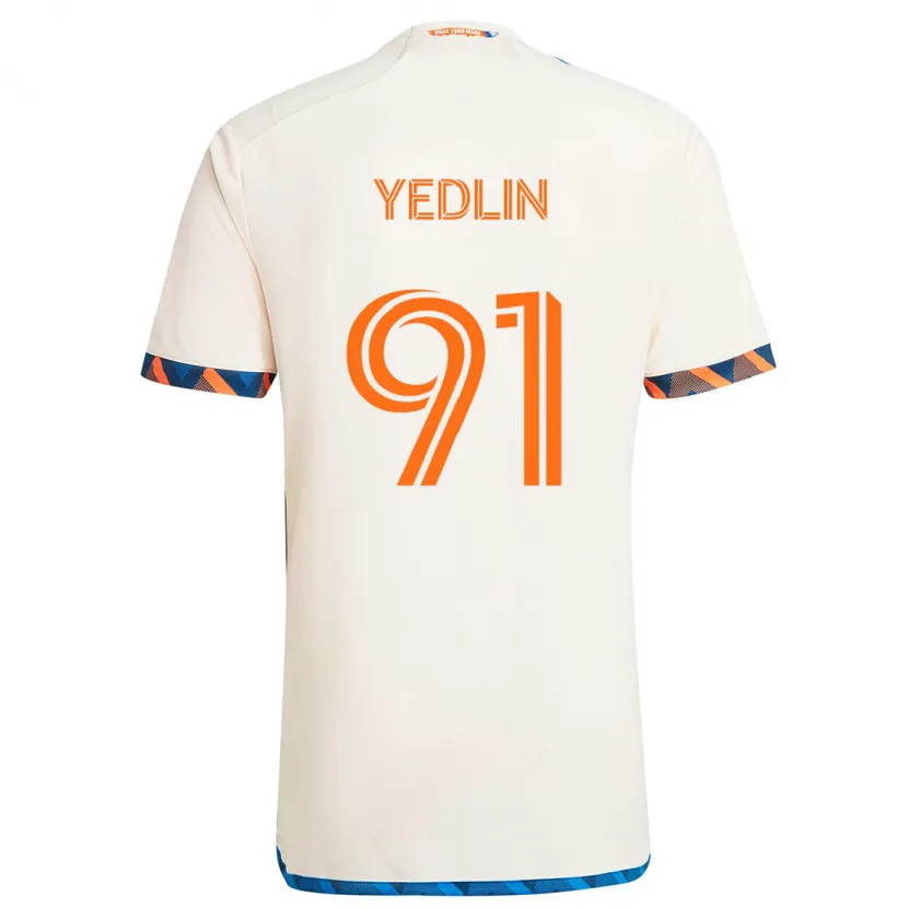 Danxen Kinder Deandre Yedlin #91 Weiß Orange Auswärtstrikot Trikot 2024/25 T-Shirt Schweiz