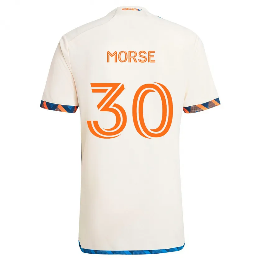 Danxen Kinder Hunter Morse #30 Weiß Orange Auswärtstrikot Trikot 2024/25 T-Shirt Schweiz