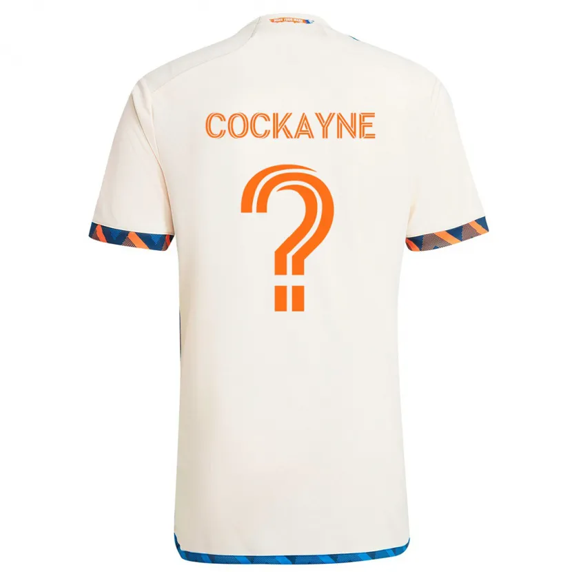 Danxen Kinder Conner Cockayne #0 Weiß Orange Auswärtstrikot Trikot 2024/25 T-Shirt Schweiz