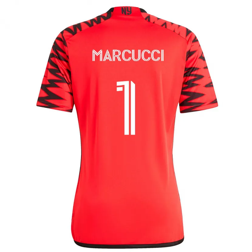 Danxen Kinder Aj Marcucci #1 Rot Schwarz Weiß Auswärtstrikot Trikot 2024/25 T-Shirt Schweiz