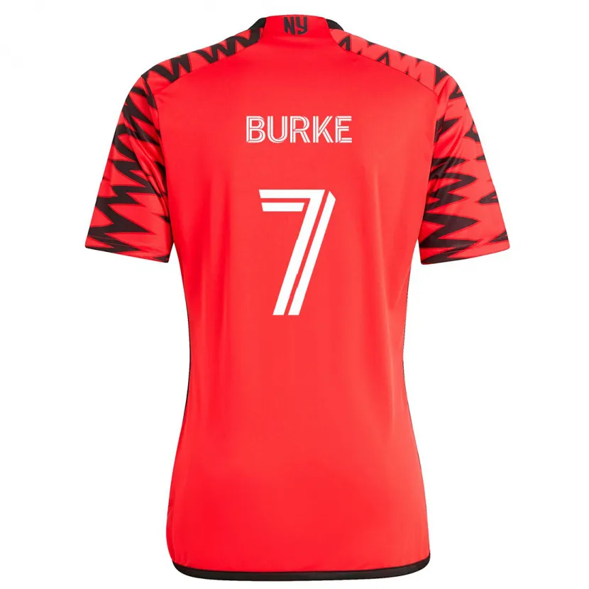 Danxen Kinder Cory Burke #7 Rot Schwarz Weiß Auswärtstrikot Trikot 2024/25 T-Shirt Schweiz