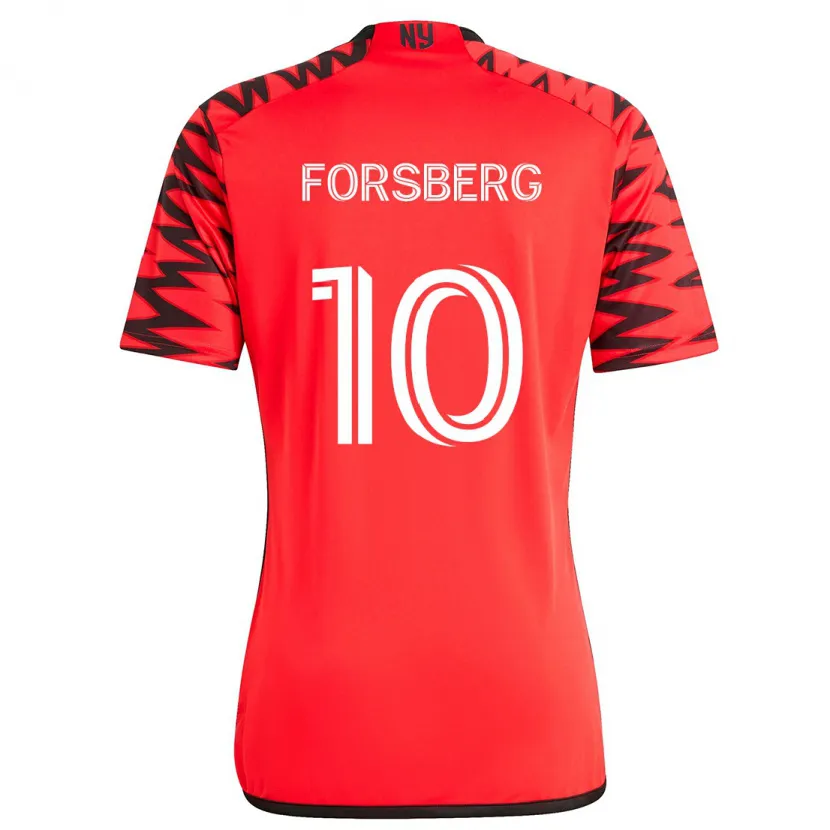 Danxen Kinder Emil Forsberg #10 Rot Schwarz Weiß Auswärtstrikot Trikot 2024/25 T-Shirt Schweiz