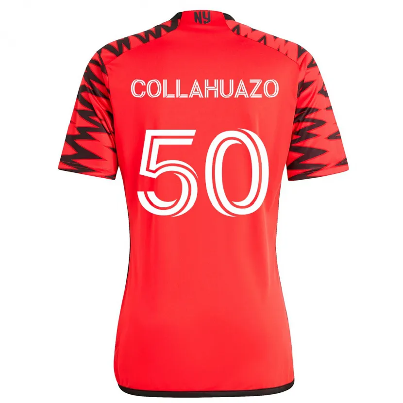 Danxen Kinder Jair Collahuazo #50 Rot Schwarz Weiß Auswärtstrikot Trikot 2024/25 T-Shirt Schweiz