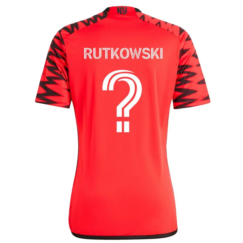 Danxen Kinder Alan Rutkowski #0 Rot Schwarz Weiß Auswärtstrikot Trikot 2024/25 T-Shirt Schweiz