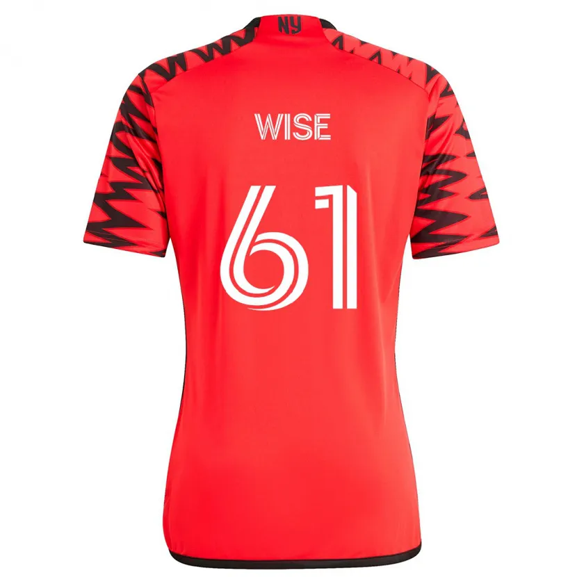 Danxen Kinder Henry Wise #61 Rot Schwarz Weiß Auswärtstrikot Trikot 2024/25 T-Shirt Schweiz